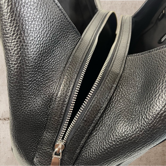 Coach Black Hallie Shoulder Bag - Picture 8 of 11